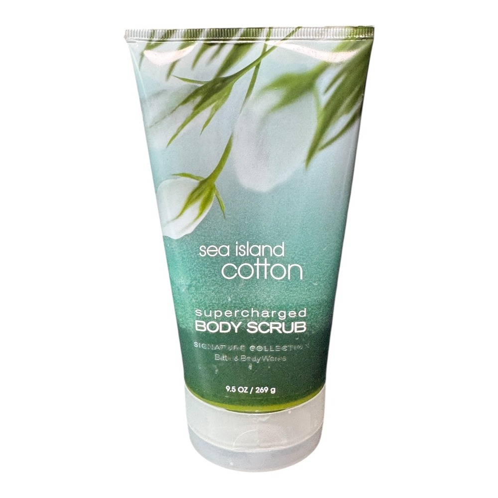 Bath Body Works Sea Island Cotton Supercharged Body‎ Scrub 9.5 oz
